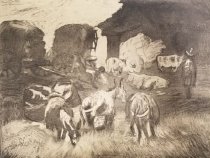 Mexican Indians and Pack Animals Resting