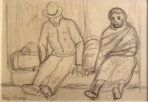 Untitled (Seated Man and Woman)