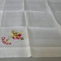 white silk handkerchief