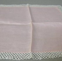 peach linen handkerchief