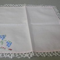 pink linen handkerchief