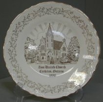 Commemorative Plate - Zion United Church, Crediton