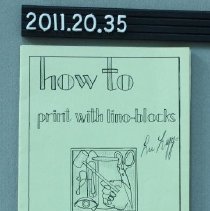 Instruction booklet for how to print with lino-blocks