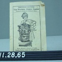 Instruction booklet for Steamer