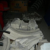 Cement arches from Queen's Hotel