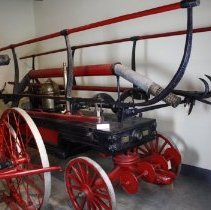 Horse drawn fire fighting pump