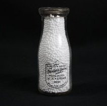 Glass cream bottle