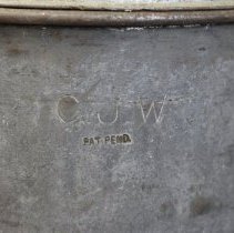 Mark on Clinton Creamery can