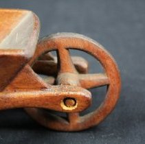 Close up view of wheel