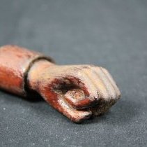 Close up view of carving