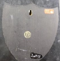 Back view of the plaque