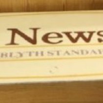 Front view of the sign