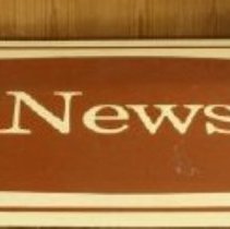 Front view of the sign