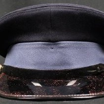 Front of the hat without the plastic protector