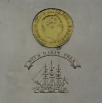 Close up of ship and sovereign