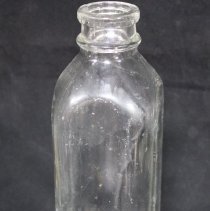 Glass milk bottle