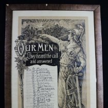 "Our Men. They Have Heard The Call and Answered" From Trinity Church, Wingham