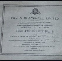 Fry & Blackhall Price List