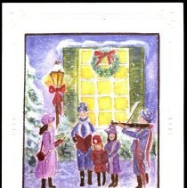 Christmas card- "Carolers"