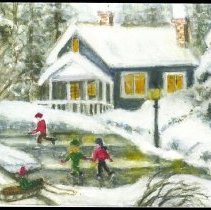 Christmas card- "Winter Scene"