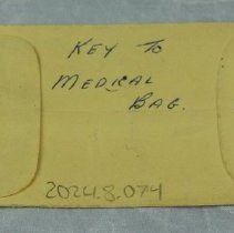 Key in package, back