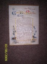 George Bellis Reid Certificate