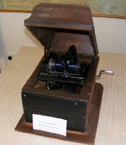 Edison Phonograph with wax spindle