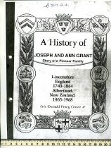 A History of Joseph and Ann GRANT