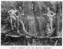 Archie Yearbury & Russell brother felling tree