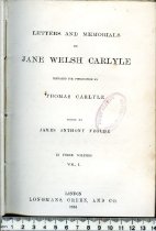 Letters and Memorials of Jane Welsh Carlyle Vol I