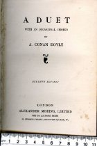 A Duet With An Occasional Chorus