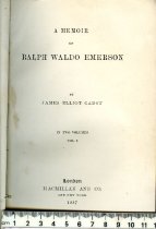A Memoir of Ralph Waldo Emerson - Vol I of II