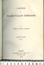 A Memoir of Ralph Waldo Emerson - Vol II of II