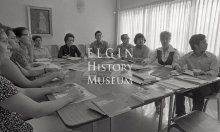 Adults learning English in the YW English as a second language program