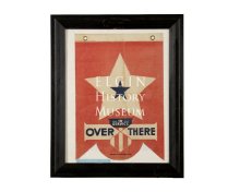 World War I In Service Flag in a black frame