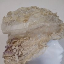 Lace Bonnet with Ribbon