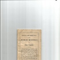 Directory for Erie County Public Schools, 1923