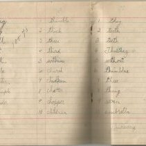 Jane Billings Spelling Tests - 1930's