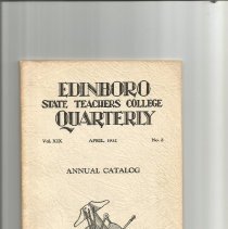 Edinboro State Teacher's College Quarterlies, 1931 and 1932