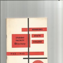 1962-1963 Edinboro State College Directory