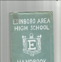1954 Edinboro High School Handbook