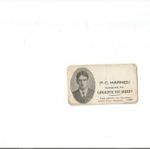 Harned for Sheriff - circa 1900