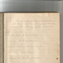 Sunday School Classes, 1896-1907