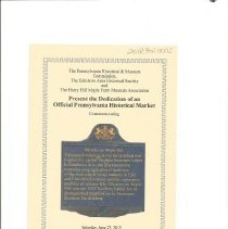 Dedication Program - "Miracles on Maple Hill"