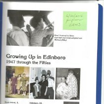 "Growing Up in Edinboro"