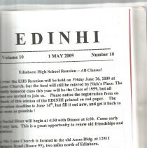 Records from the Edinboro High School Reunions