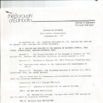 Borough of Edinboro Records, 1988-1991