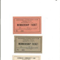 1940's Edinboro Fair Tickets