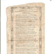 Poem about the drowning in1849