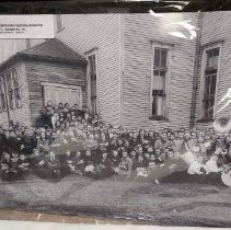 Edinboro H.S. Students walking to new building, Compton Hall.  1941.